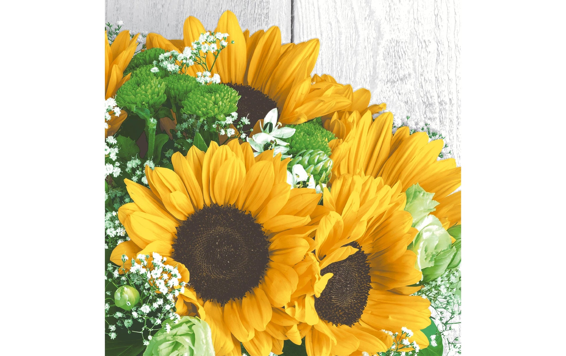 Paper + Design Servietten Sonnenblume – mehrfarbig – 33 × 33 cm, 3-lagig – 20 Stück