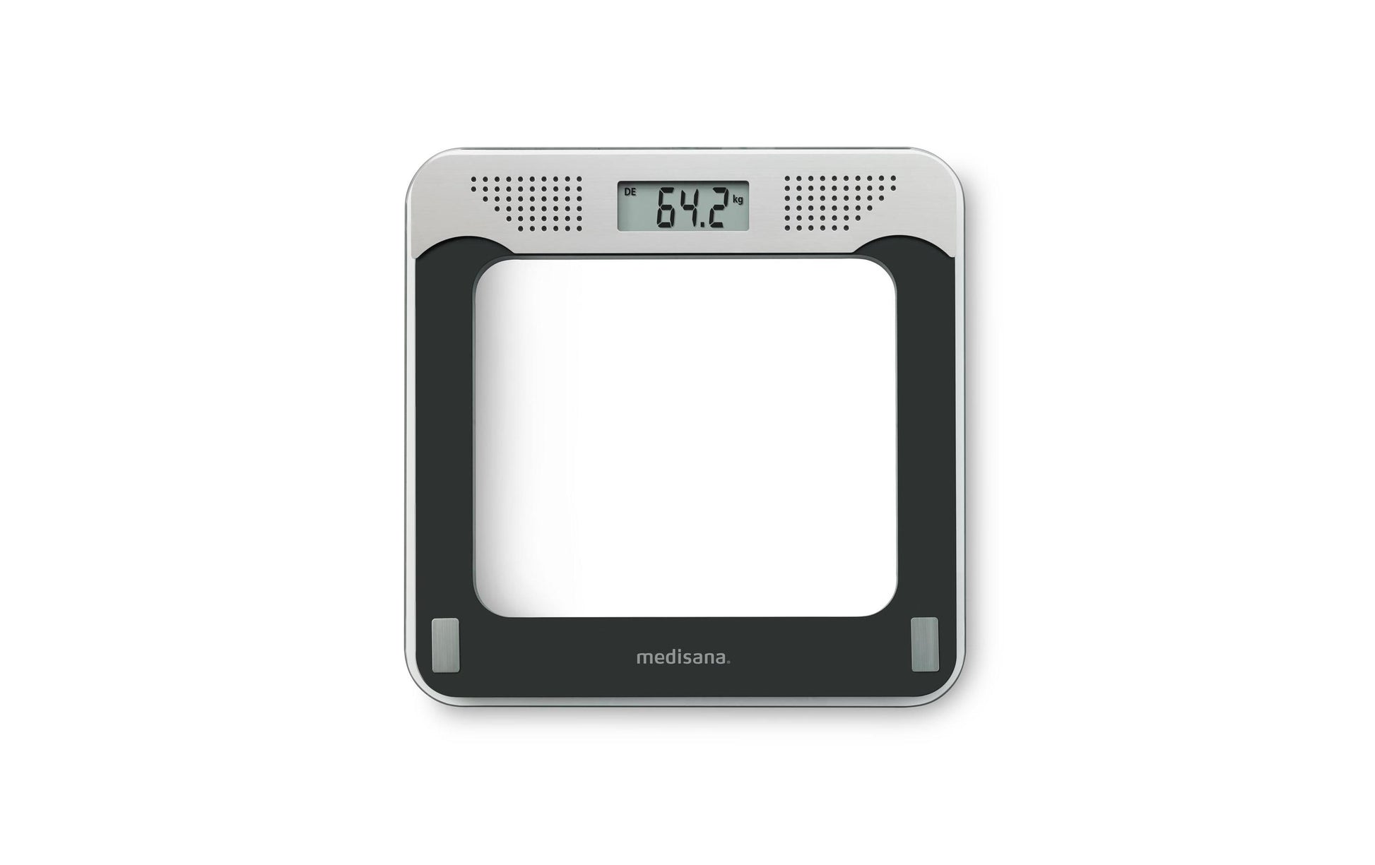 Medisana Personenwaage PS425 – 31×31×2,4 cm, Glas, 180 kg, Schwarz