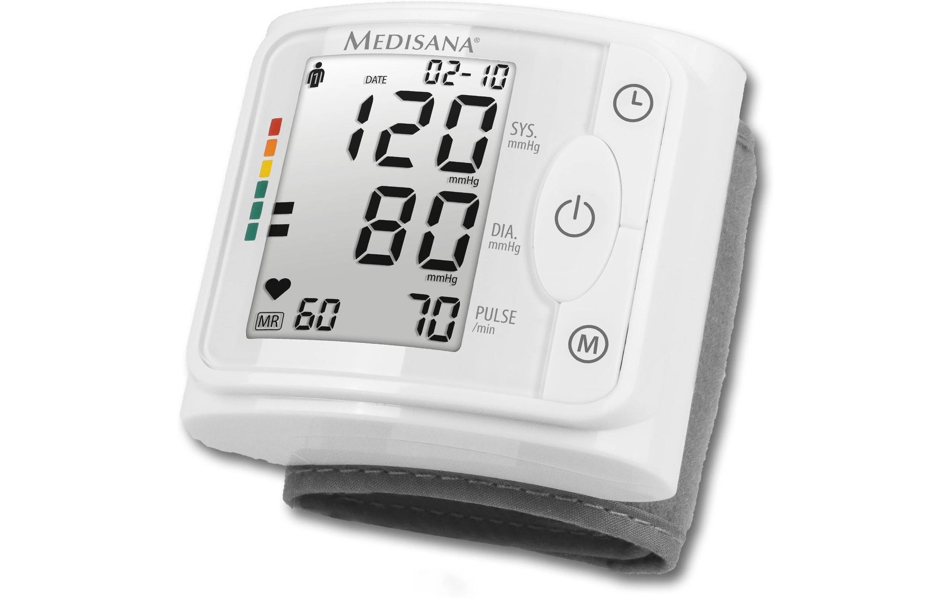 Medisana Blutdruckmessgerät BW 320 – Handgelenk, automatisch, 240 Speicher – 12,5–21,5 cm – Grau/Weiss