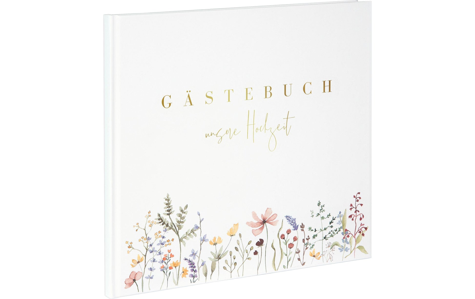 Goldbuch Gästebuch – 100 Seiten – 245 × 225 mm – Hardcover, mehrfarbig