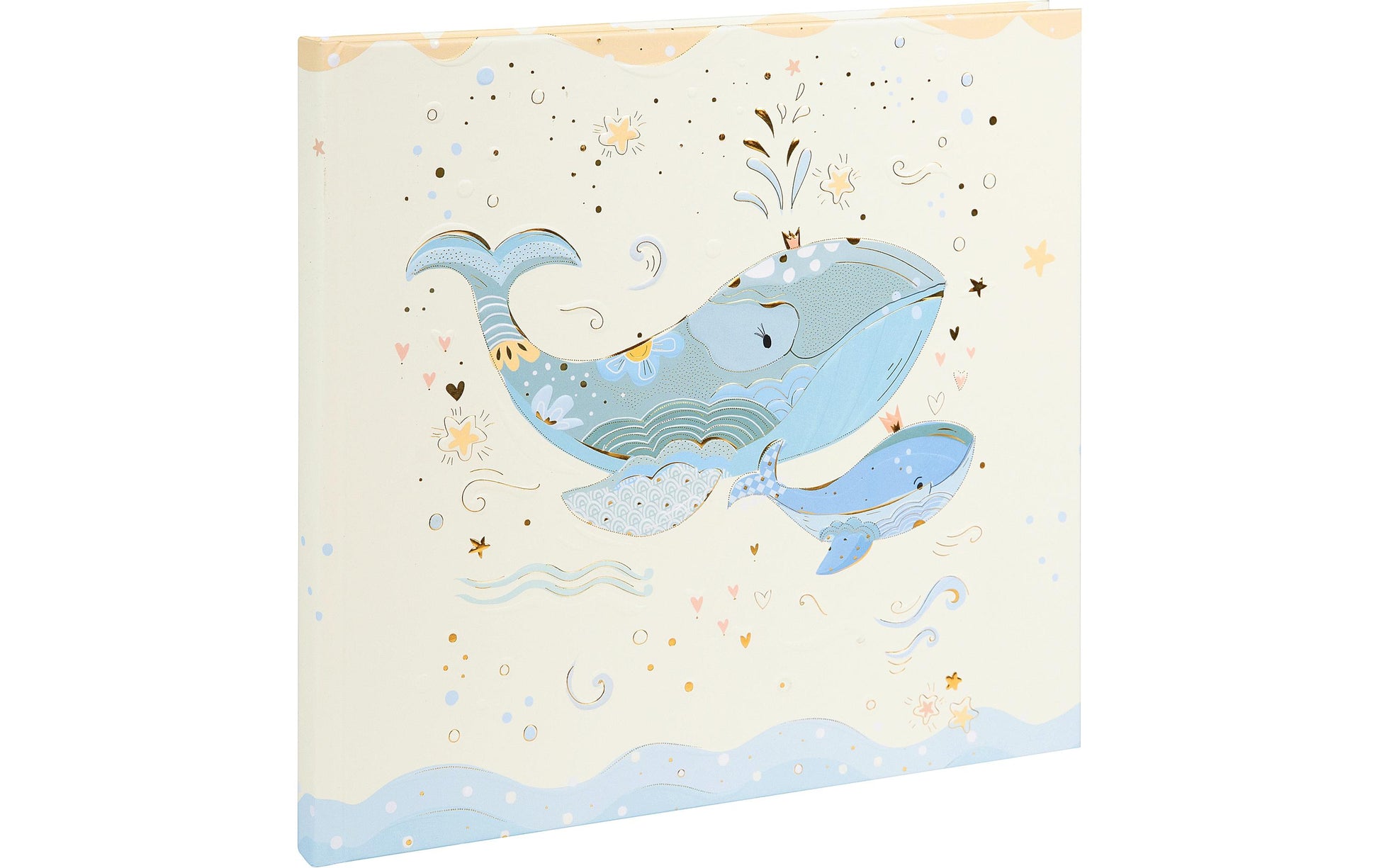 Goldbuch Babytagebuch Blue Whale – 100 Seiten – 245 × 225 mm – gebunden, mehrfarbig