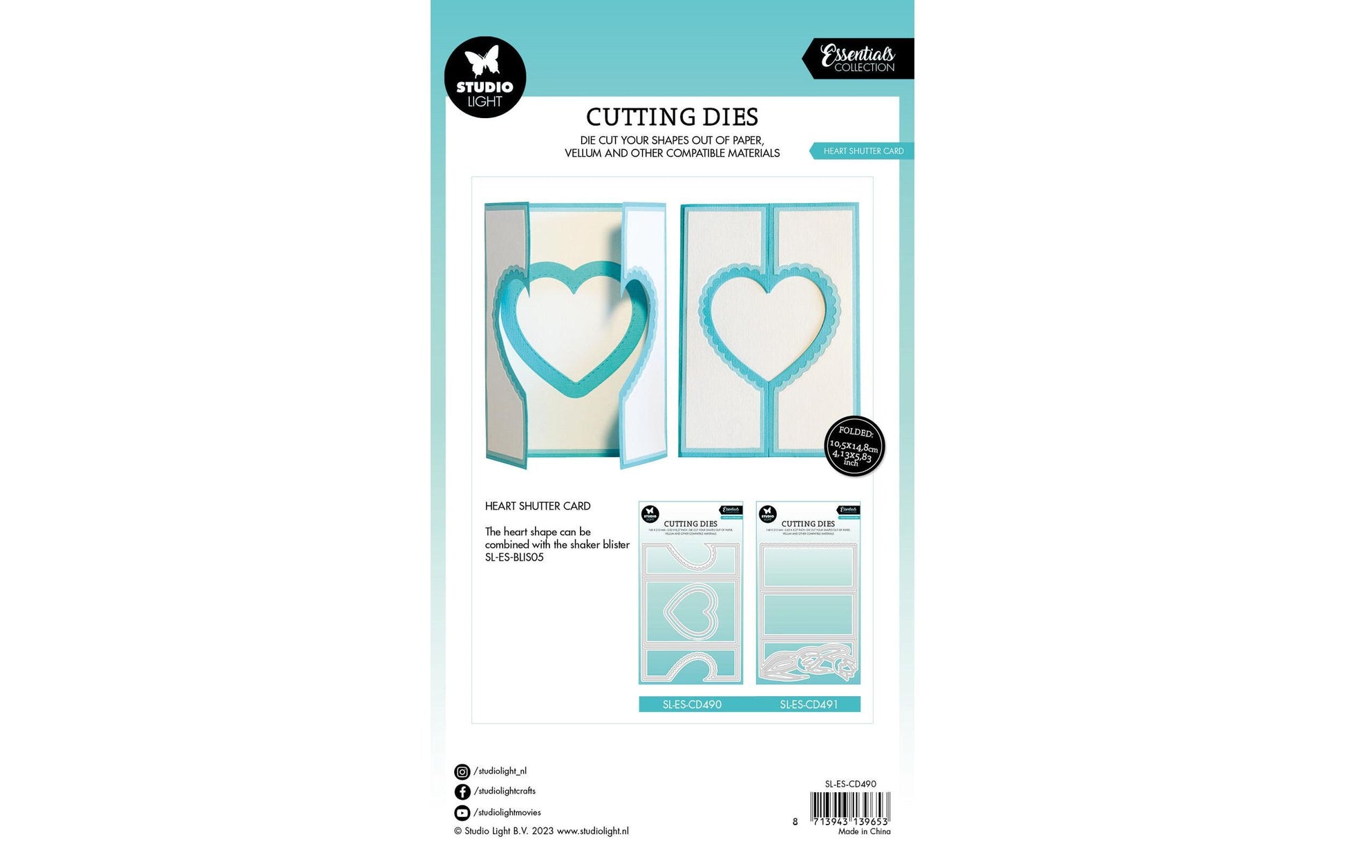 Studio light Essentials – Stanzschablone Herz, 148 × 210 mm