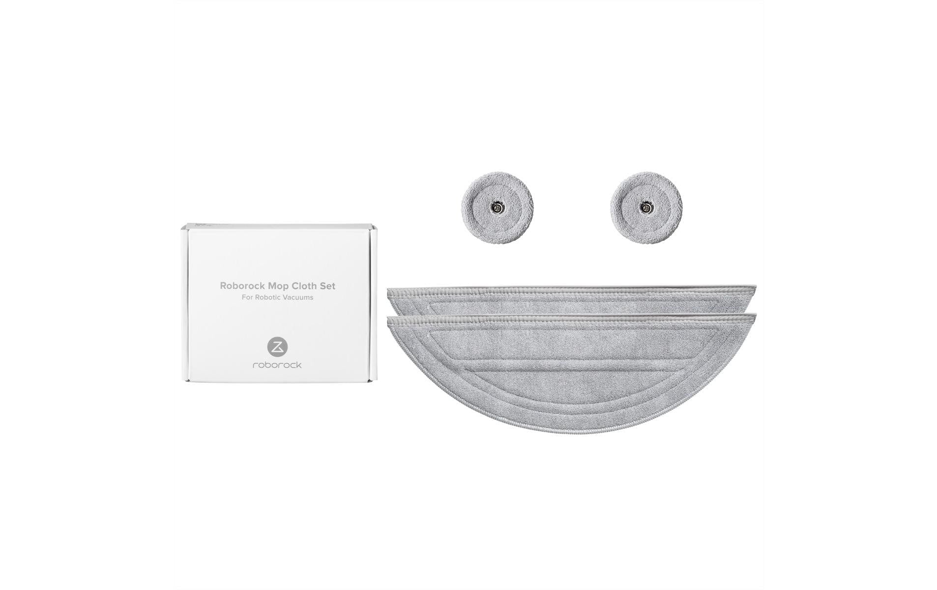 Roborock Ersatztuch Vibrarise Wishmop Saros 10 – für Vibrarise Wishmop Saros 10 – Polyester, Grau – 2 Stk.