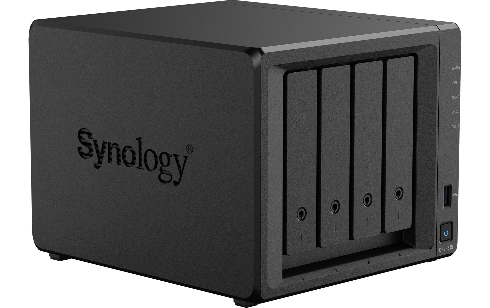 Synology DS925+ – 4-Bay Tower NAS – AMD Ryzen V1500B, 4 GB RAM, 2.5GbE, 16 TB HDD vorinstalliert