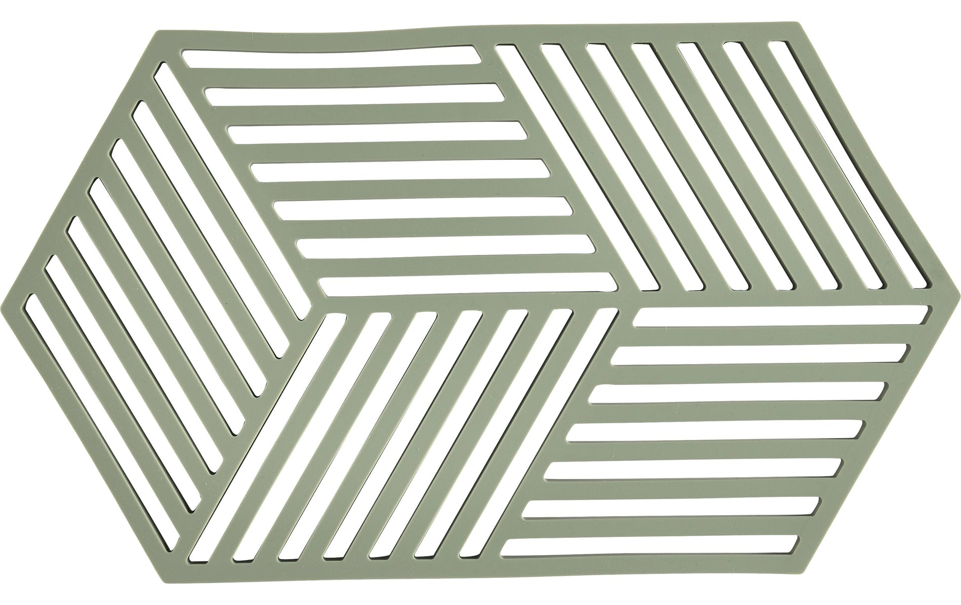 Zone Denmark Teekannen-Untersatz, 14 × 24 × 0,9 cm, Silikon, Olivgrün