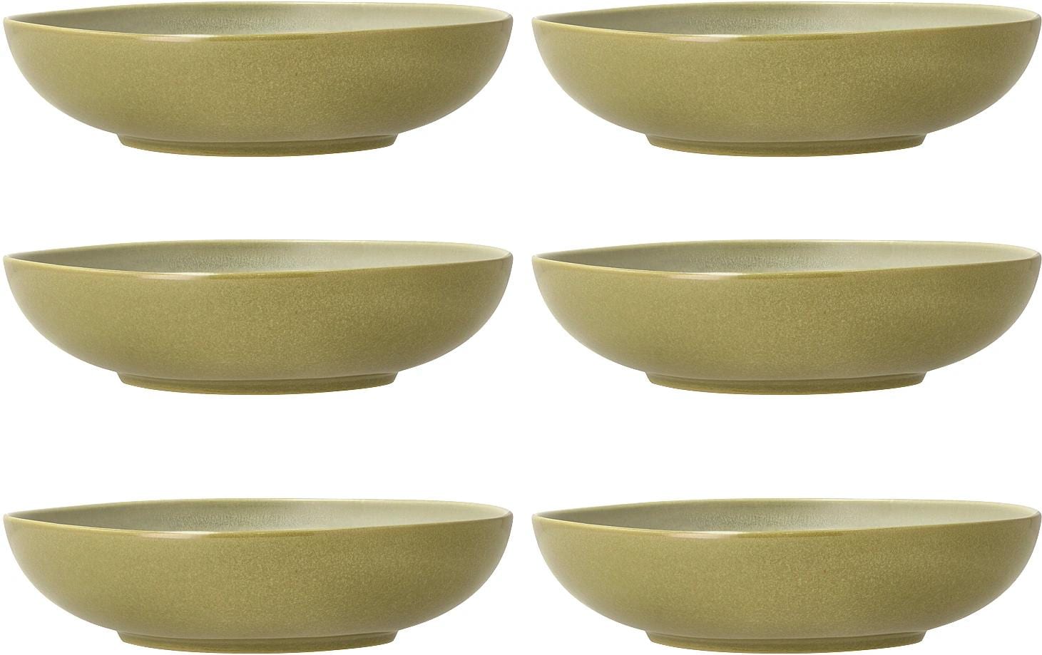 Villa Collection Pasta-Schüssel Shoku – Ø 23,0 cm, Steinzeug, Grün, spülmaschinenfest, mikrowellengeeignet