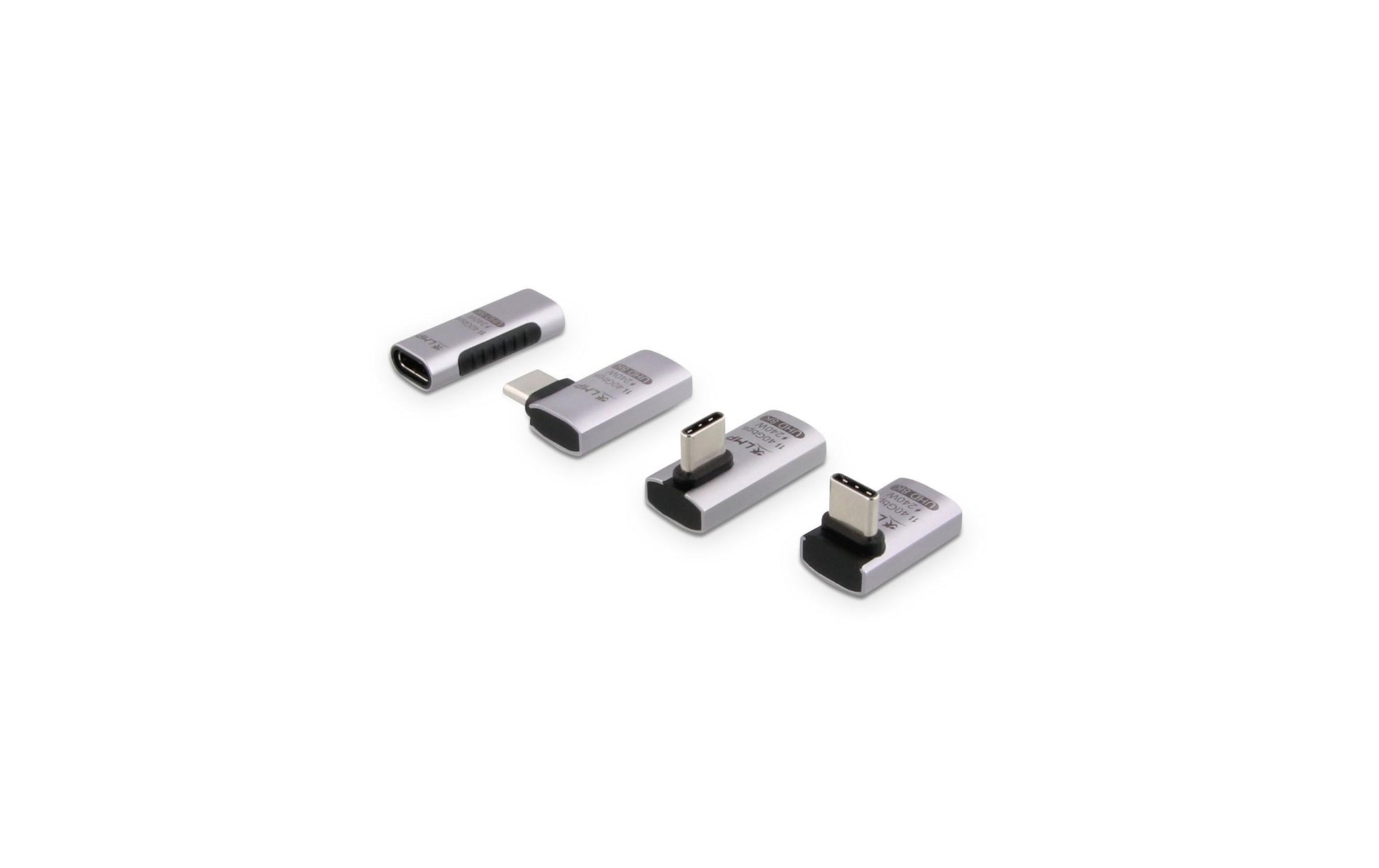 LMP 28212 Winkel-Adapter USB-C zu USB-C – 8K (7680 × 4320) @ 60 Hz, USB4 (40 Gbit/s), PD 240 W – Silber