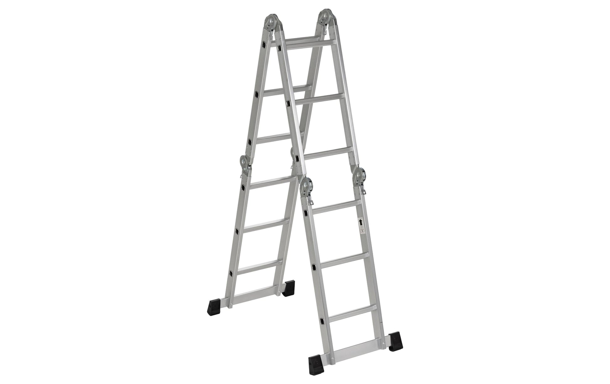 Struct Klappleiter – 12 Stufen, 150 kg, Höhe 3,71 m