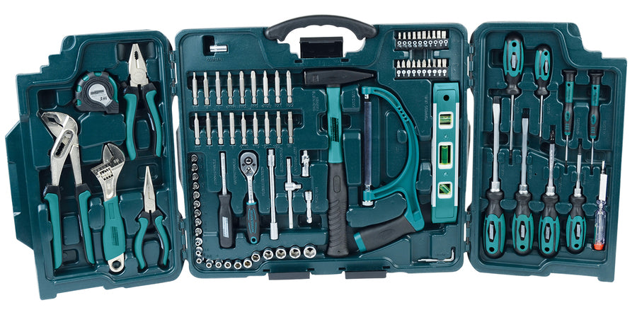 BRÜDER MANNESMANN 29085 Werkzeugkoffer – 38 Bits, 22 Einsätze – 89-teilig