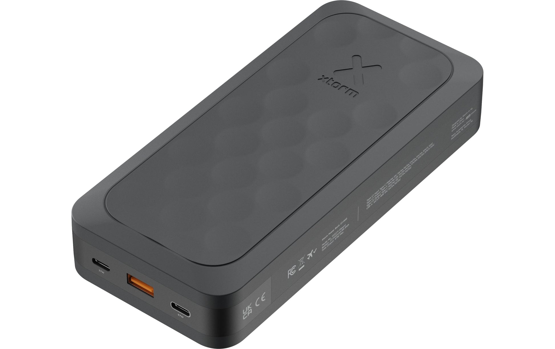 Xtorm Powerbank 27000 mAh, PD 67 W, 2× USB-C, 1× USB-A, Schwarz