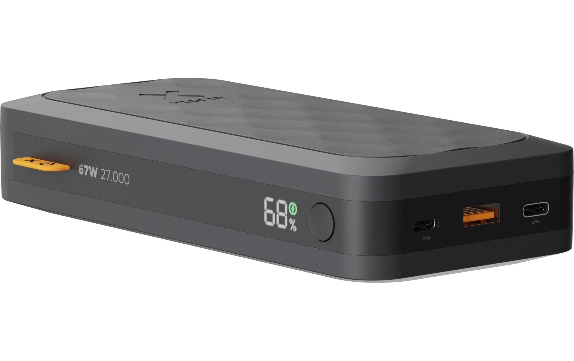 Xtorm Powerbank 27000 mAh, PD 67 W, 2× USB-C, 1× USB-A, Schwarz
