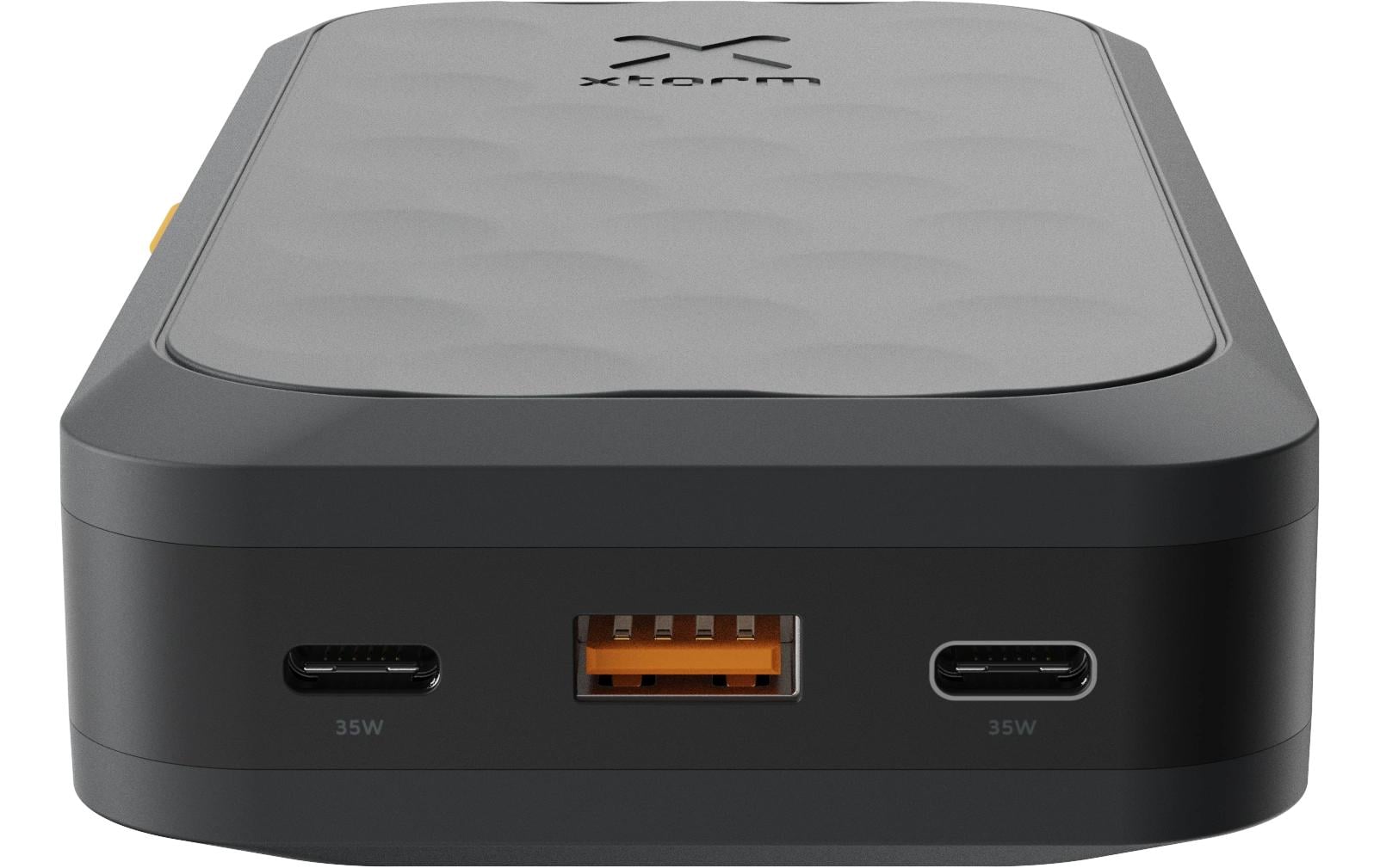 Xtorm Powerbank 20000 mAh, PD 35 W, 2× USB-C, 1× USB-A, mit Display, für Smartphones, Schwarz