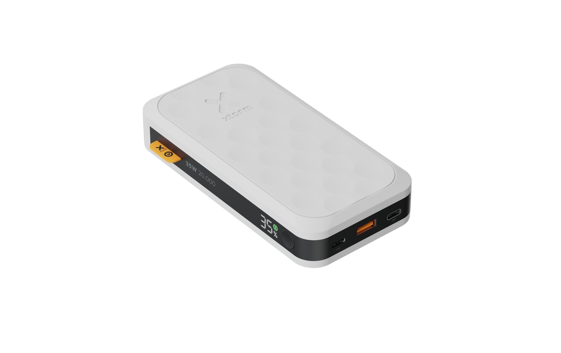 Xtorm Powerbank 20000 mAh, PD 35 W, 2× USB-C, 1× USB-A, Weiss