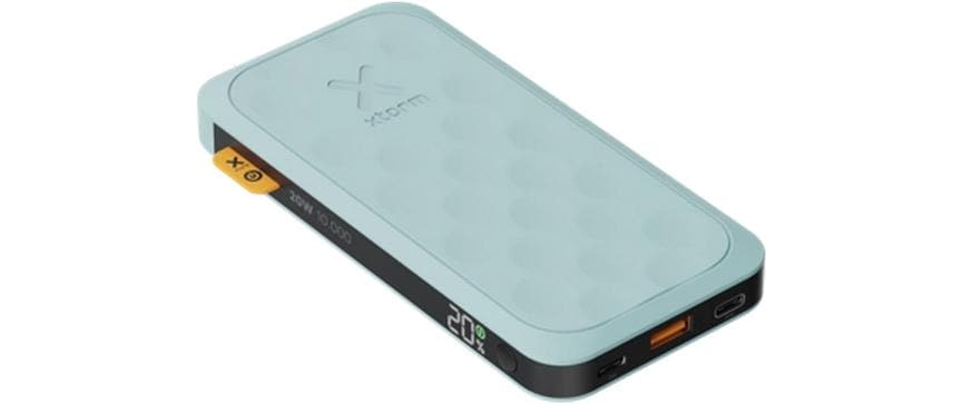 Xtorm Fuel Series 5 Powerbank 10'000 mAh – 20 W PD, 2× USB-C, 1× USB-A, türkis