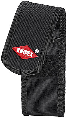 Knipex Gürteltasche – Schwarz, Polyester, B 75 × H 180 × T 55 mm, für zwei Zangen 45 mm