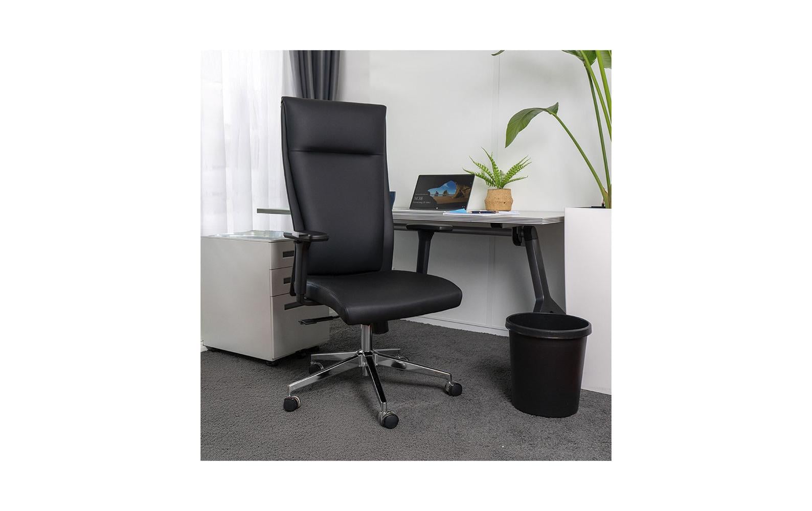 Contini Bürostuhl ComfortPro – Kunstleder, schwarz
