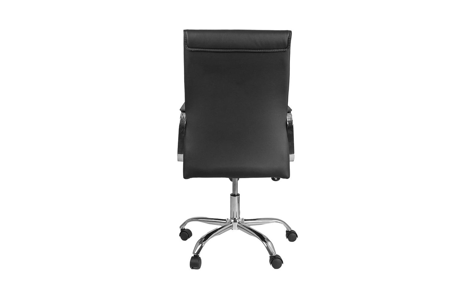 Contini Bürostuhl Comfort – Kunstleder, Metallfuss, schwarz