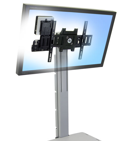 Ergotron MMC VESA-CPU – Montagekit für Neo-Flex Mobile MediaCenter, VESA 75×75/100×100 mm, 4,5 kg, Schwarz
