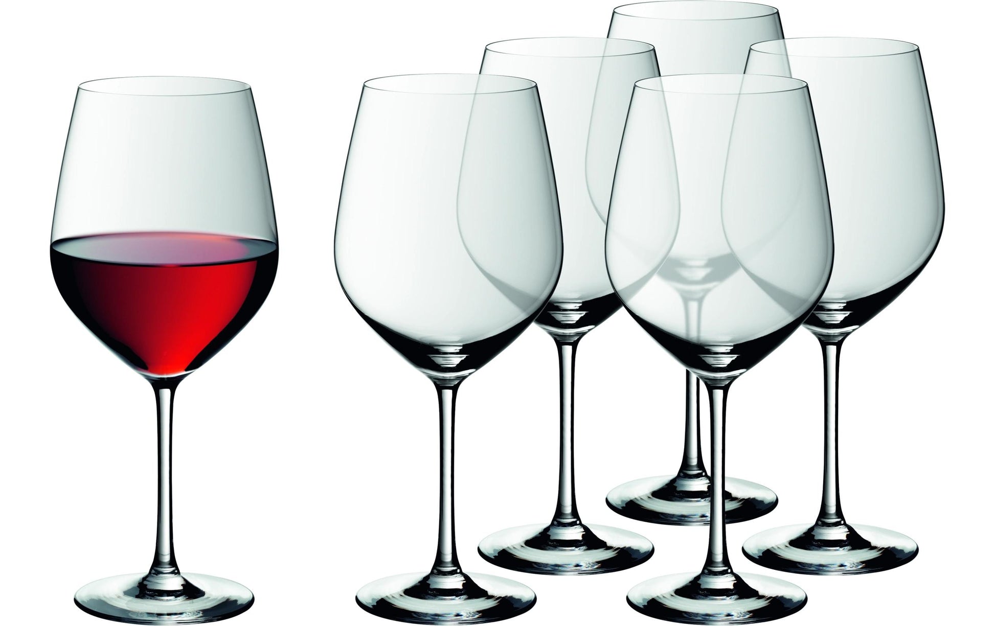 WMF EasyPlus Rotweinglas – 0,70 l, Glas, Transparent, spülmaschinenfest