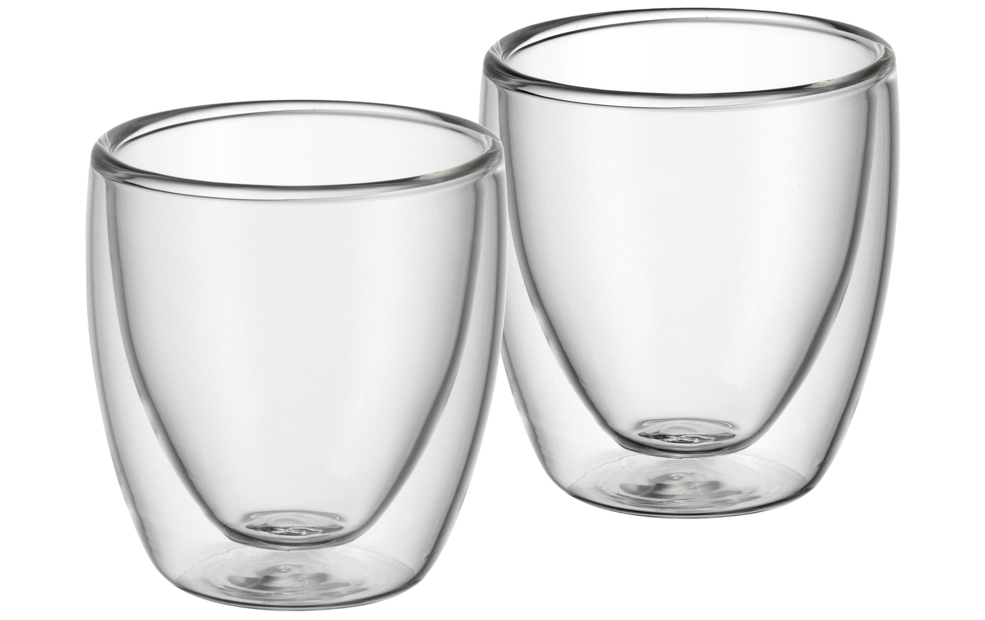 WMF Espressoglas Kult – 2er Set, 80 ml, Borosilikatglas, Transparent, doppelwandig, spülmaschinenfest