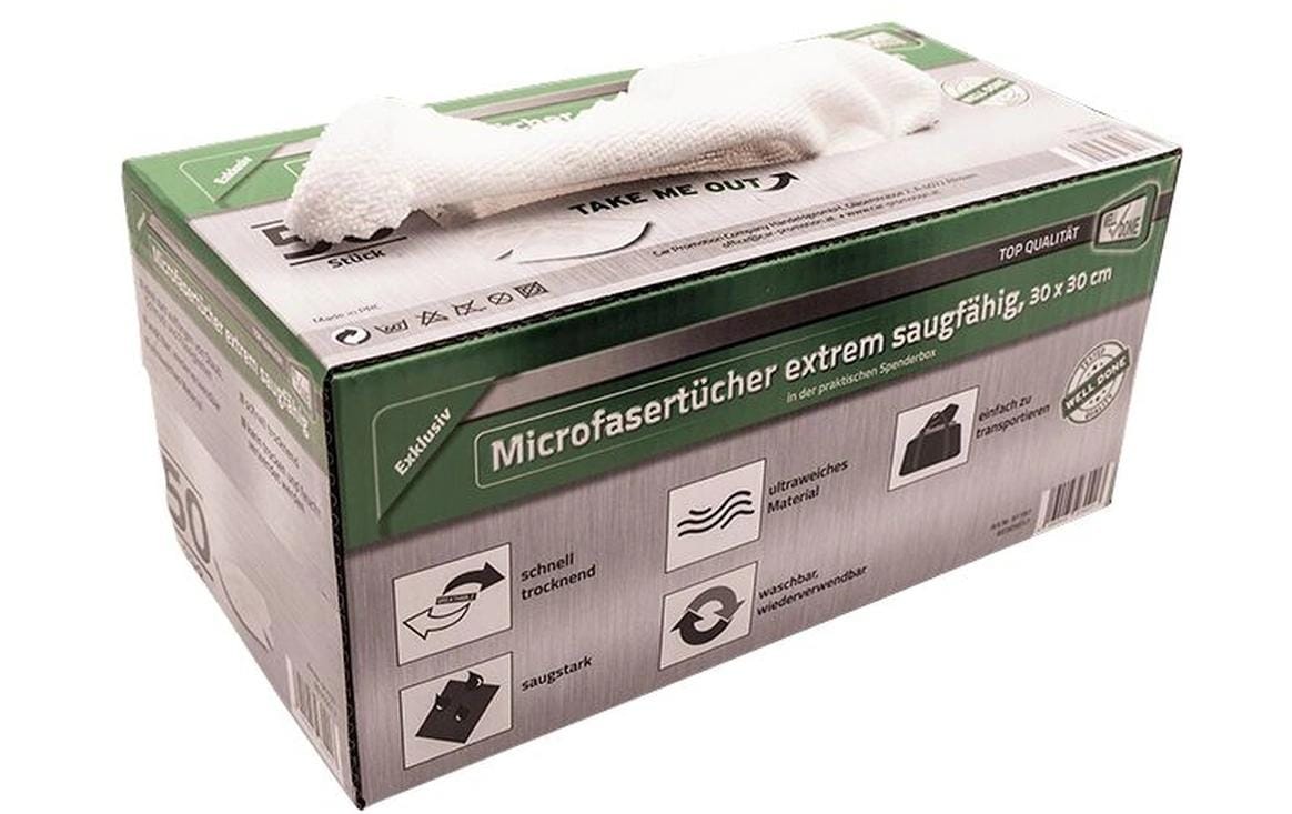 CPC Mikrofasertuch 30 × 30 cm – Mikrofasertuch, Weiss