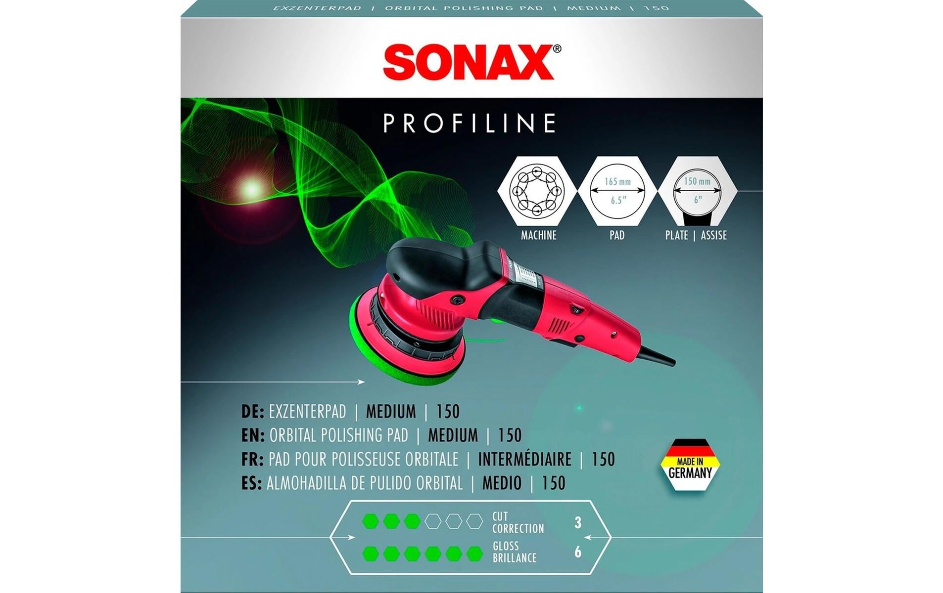 Sonax PROFILINE Polierpad 165 mm – für Exzenterschleifer – Medium