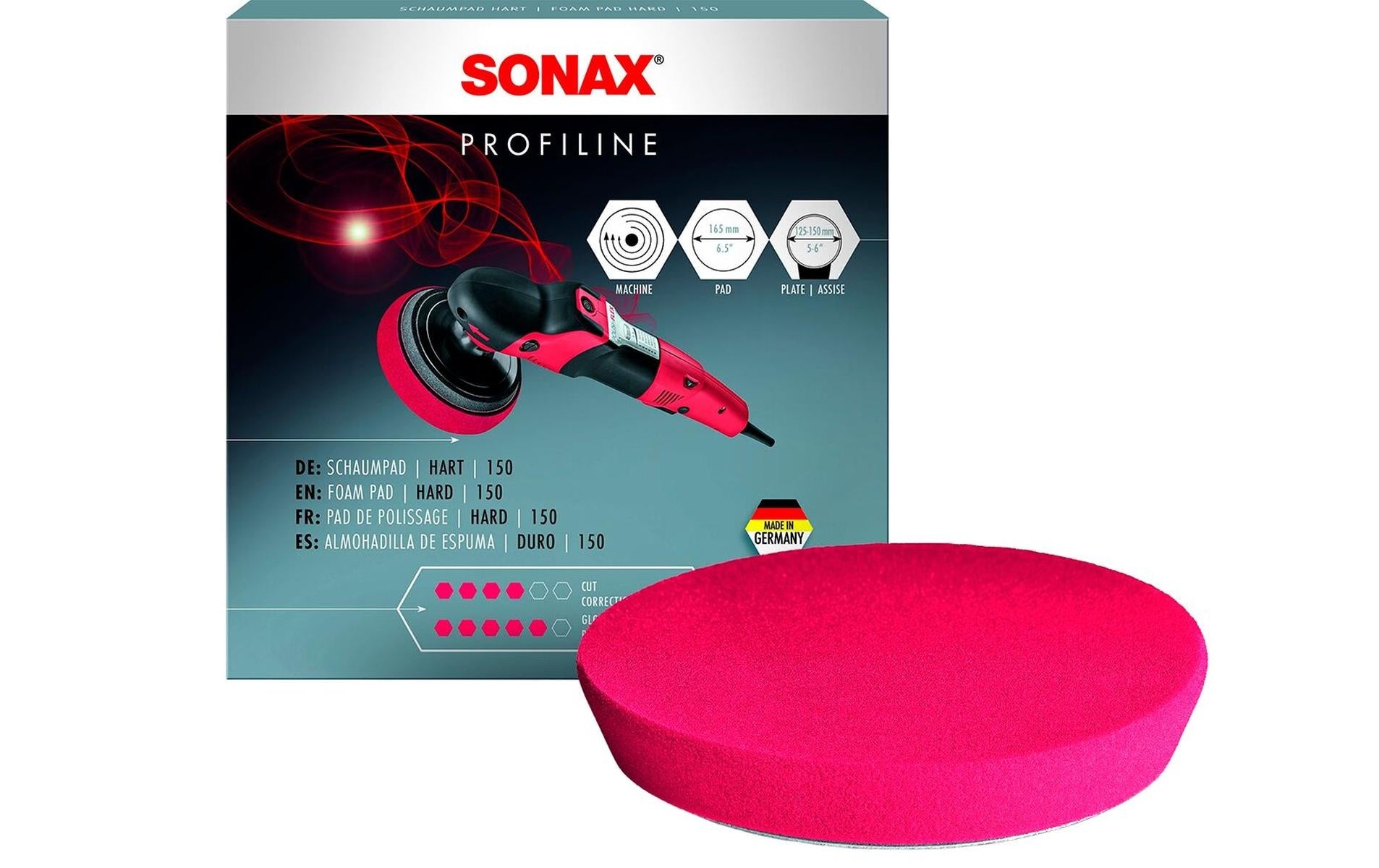 Sonax Polierpad PROFILINE – Ø16,5 cm, hart, für Dual-Action-Polierer, 1 Stk.