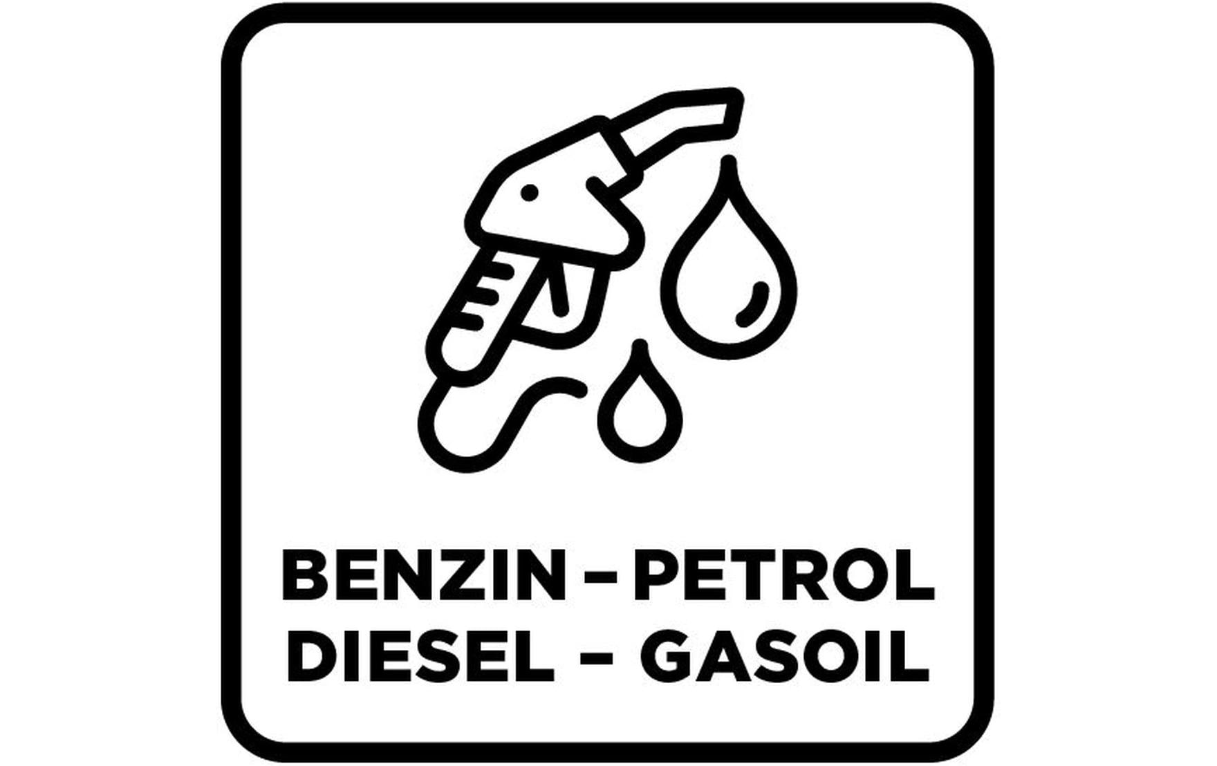 Topline Benzinkanister – 20 l, Kunststoff, mit Ausguss