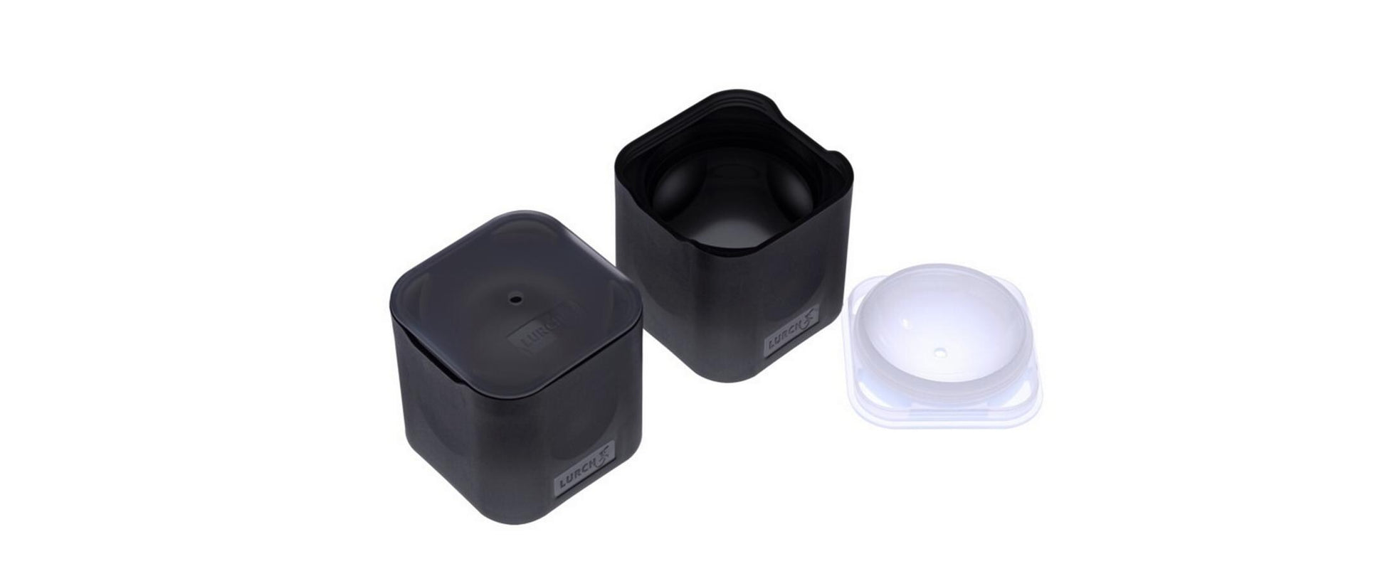 Lurch Eiswürfelform – Ø 6,4 cm, Silikon, Schwarz, 2 Stk.