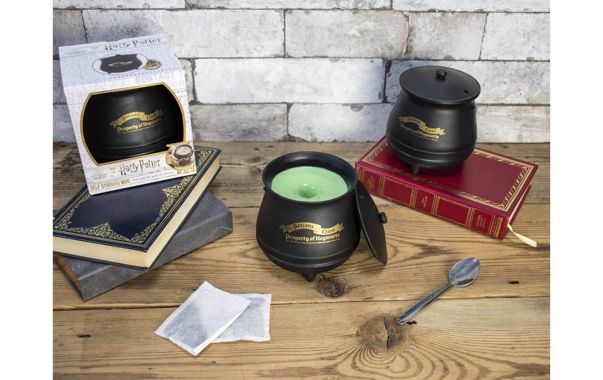 Thumbs Up Harry Potter Kaffeetasse – 350 ml, Kunststoff, Schwarz, mit Deckel