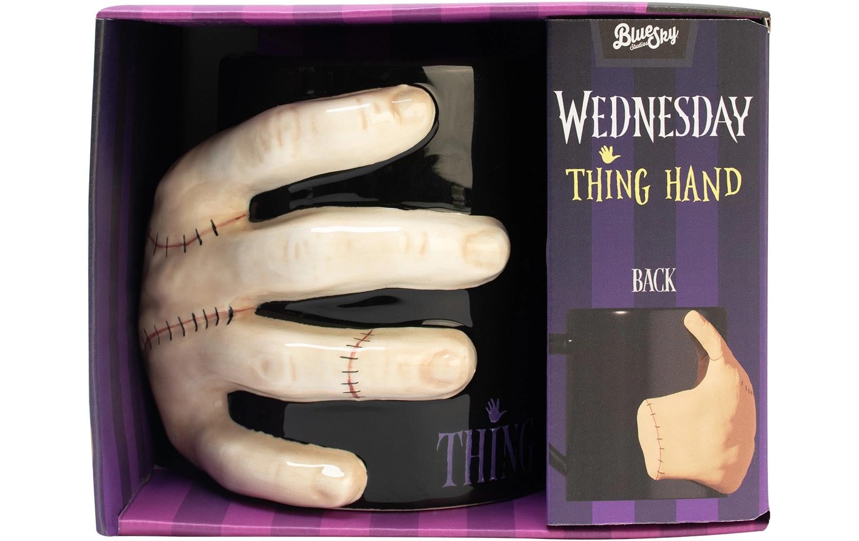 Thumbs Up Teetasse Wednesday – 330 ml, Keramik, Beige/Schwarz