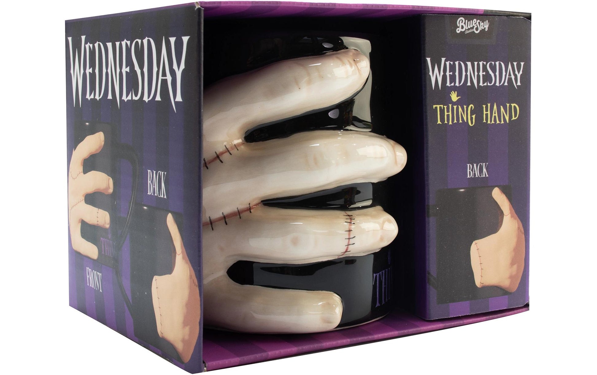 Thumbs Up Teetasse Wednesday – 330 ml, Keramik, Beige/Schwarz