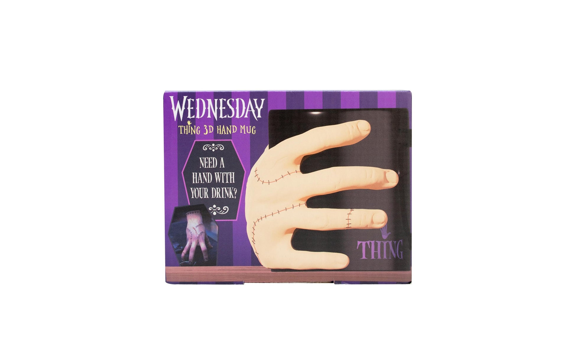 Thumbs Up Teetasse Wednesday – 330 ml, Keramik, Beige/Schwarz