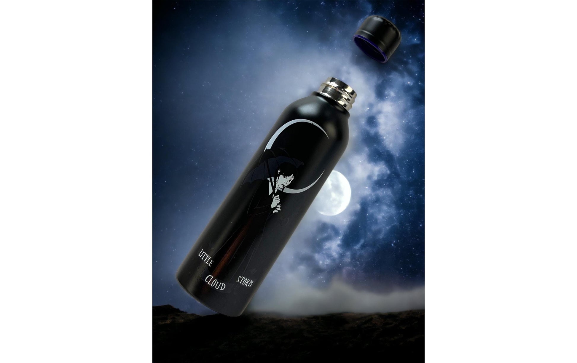 Thumbs Up Wednesday Trinkflasche 700 ml – Stahl, Schraubdeckel, Schwarz