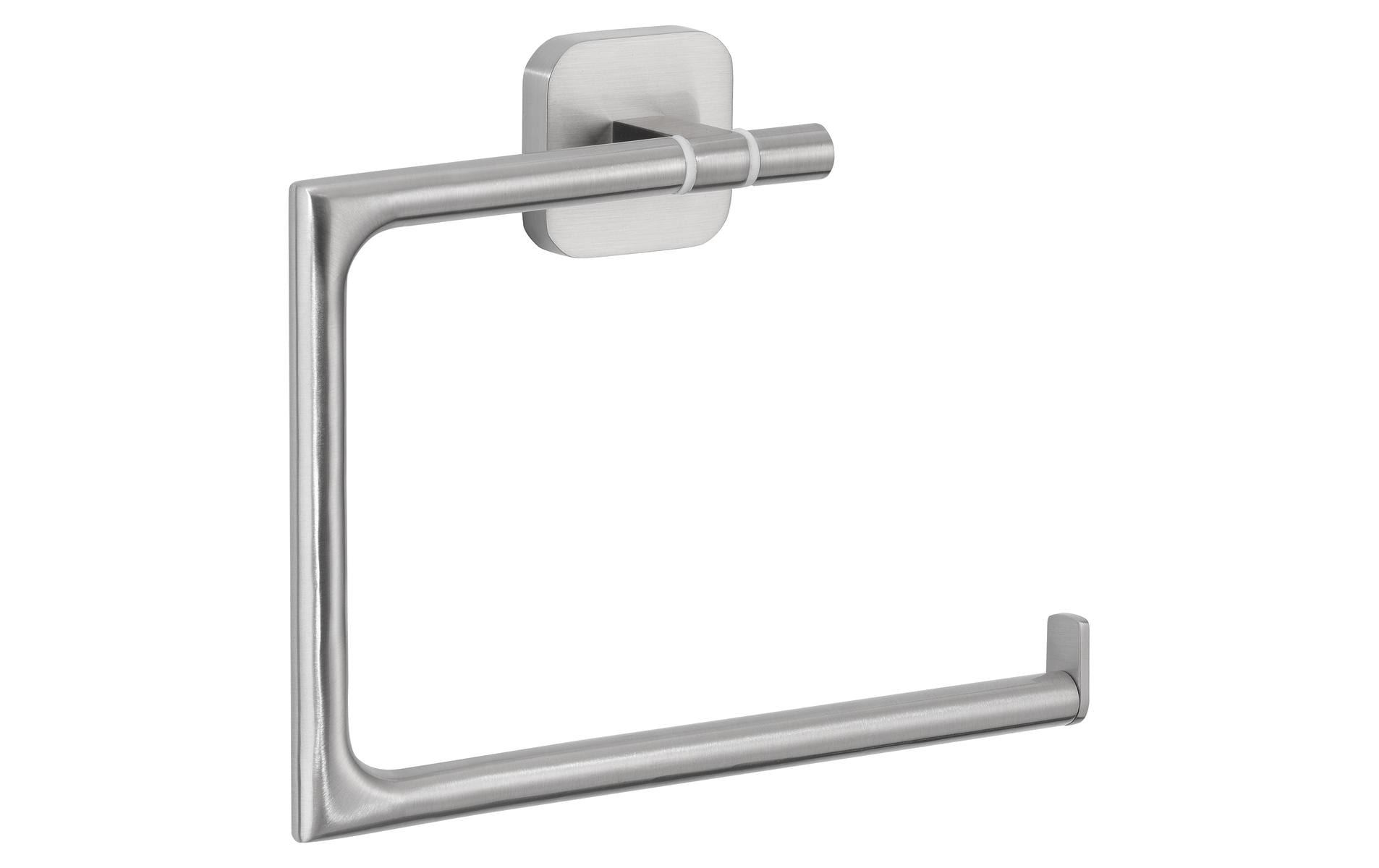 TESA Handtuchring – Klebemontage – 18,5 × 4,5 cm – Silber – Metall