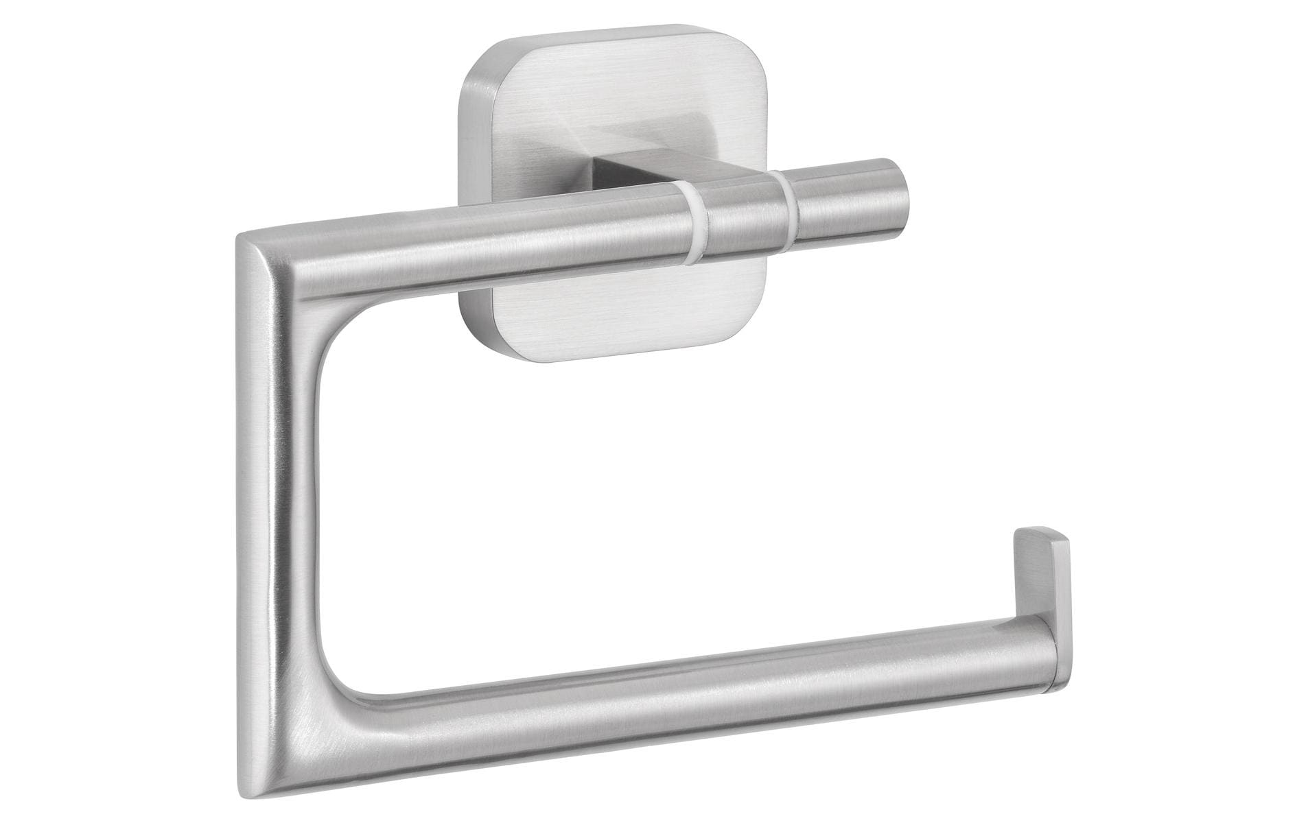 TESA Toilettenpapierhalter – Metall, Silber, selbstklebend, B 13,2 × H 9,9 cm