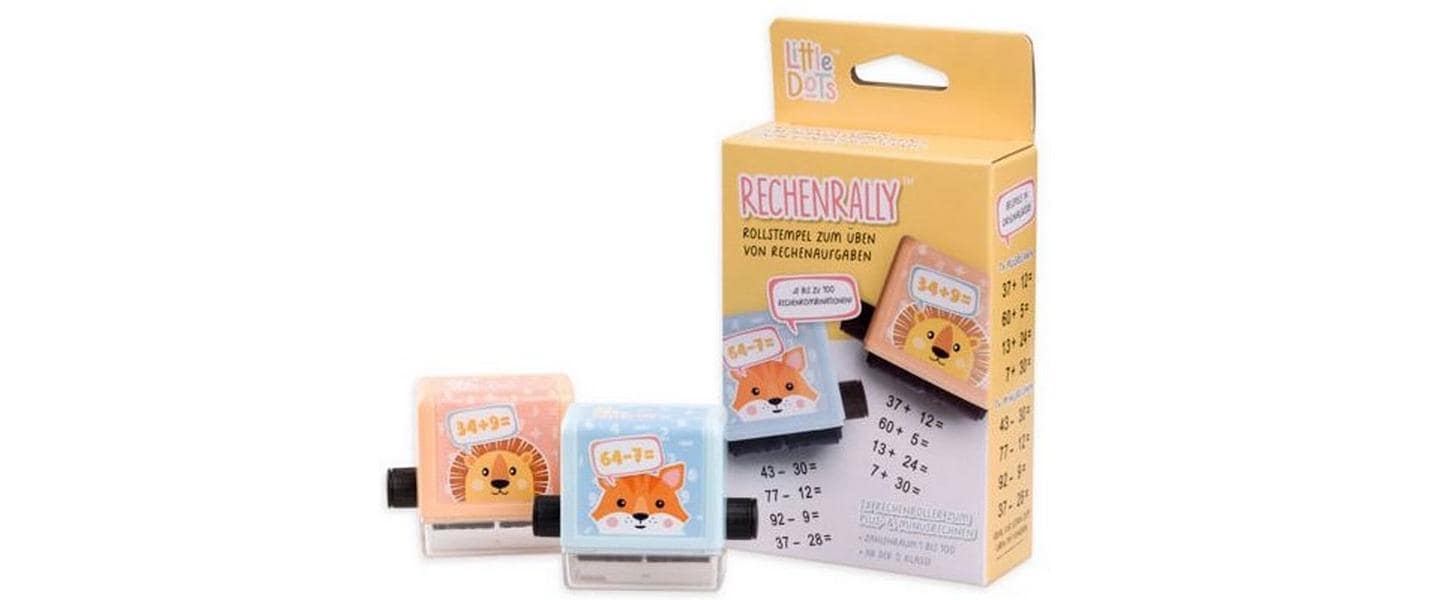 Trodat Rollstempel (Lernstempel), Zahlenmotiv, 2er-Set