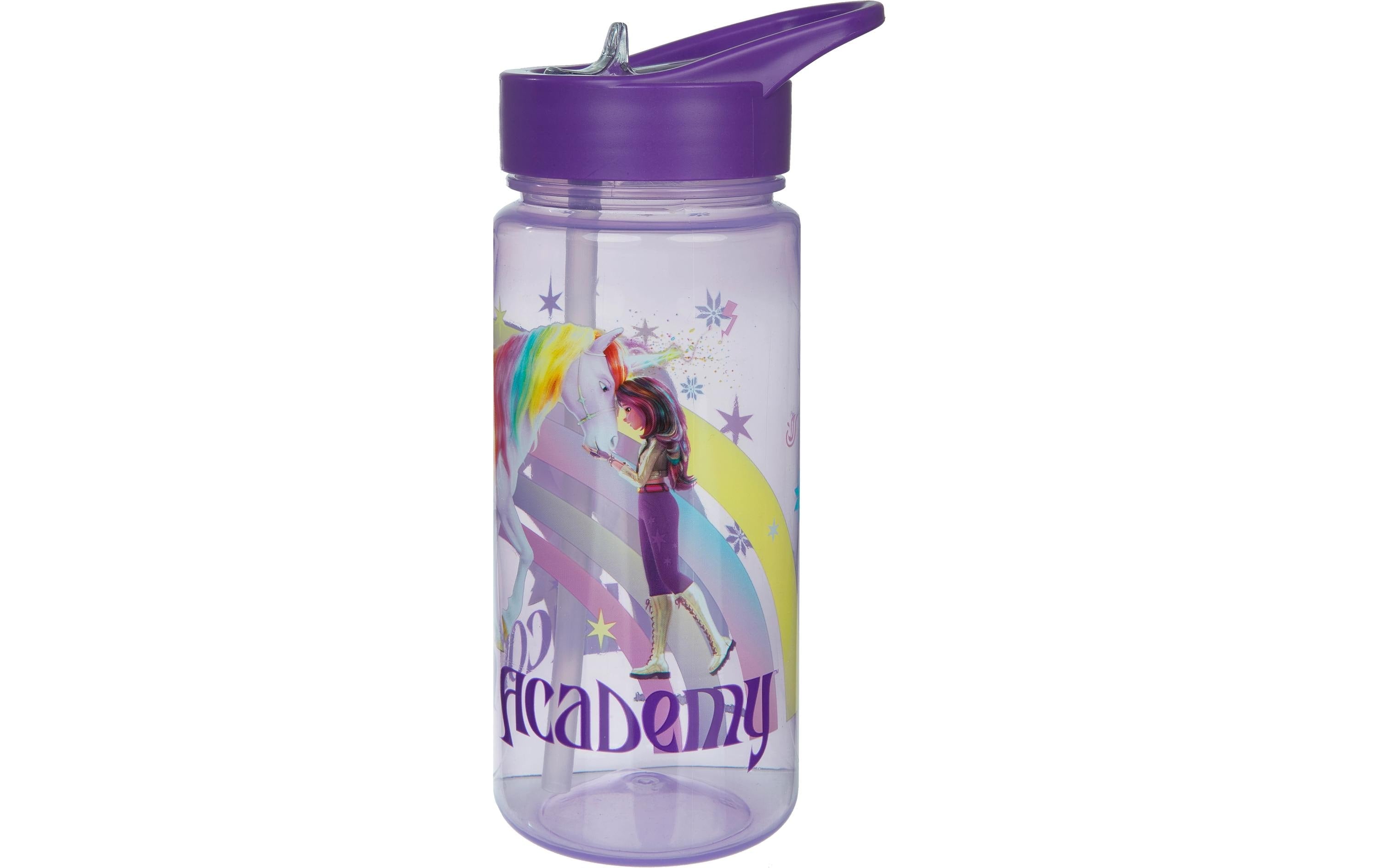 Scooli Kindertrinkflasche 500 ml – Kunststoff, Schraubdeckel, Unicorn Academy