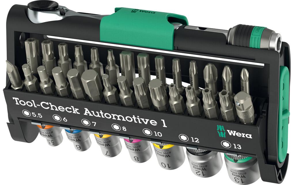 Wera Schraubendreher-Bit-Set Tool-Check Automotive 1 – 38 Bits – 2025