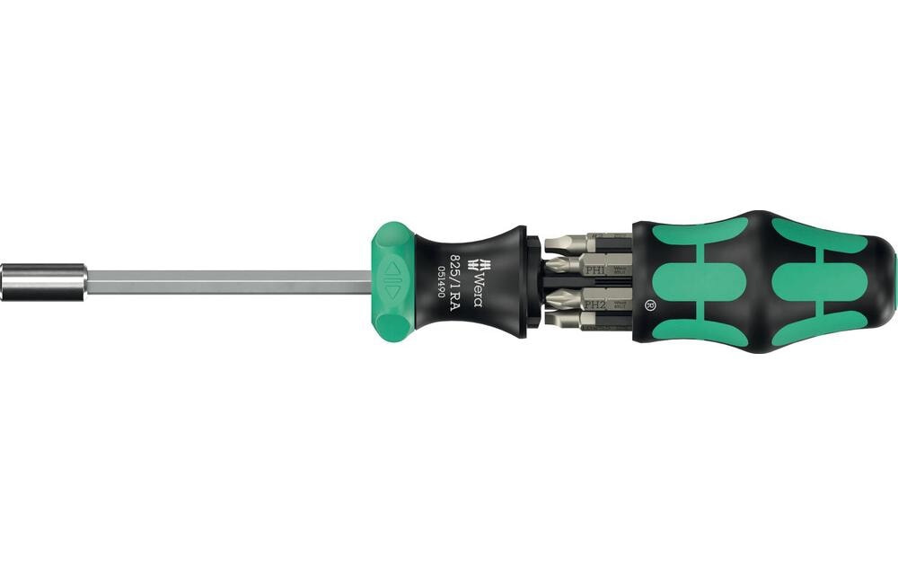 Wera Kraftform Kompakt – Multi-Bit-Schraubenzieher-Set 1/4", magnetisch – 05051518001