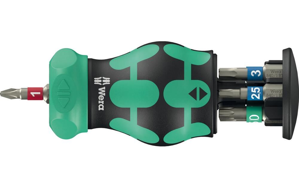 Wera Schraubendreher-Bit-Set – 7 Bits – Antrieb 6 mm