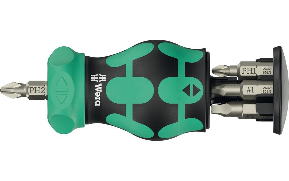 Wera Kraftform Kompakt – Multi-Bit-Schraubenzieher-Set PH, 6-teilig, magnetisch, RA 4 2025
