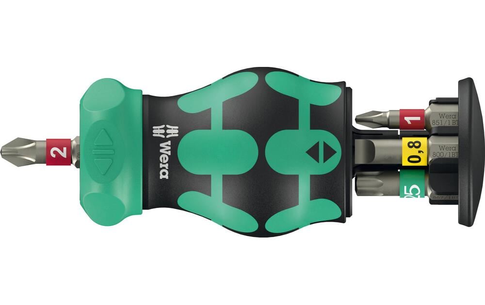 Wera Kraftform Kompakt – Multi-Bit-Schraubenzieher-Set PH/TX, 6-teilig, magnetisch – RA 1 2025