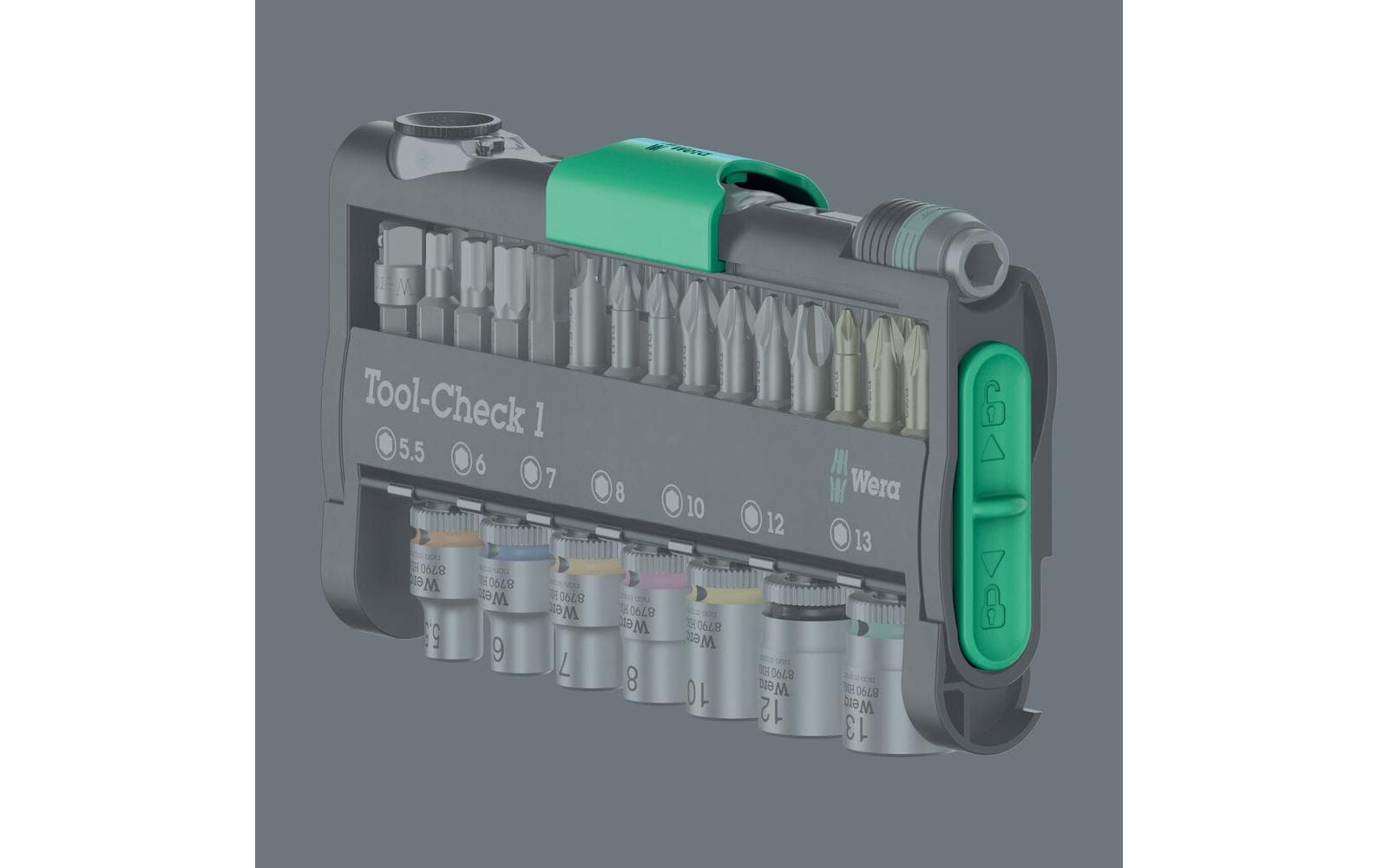 Wera Schrauberbit-Set, 38-teilig, mit Ratsche – Tool-Check 1