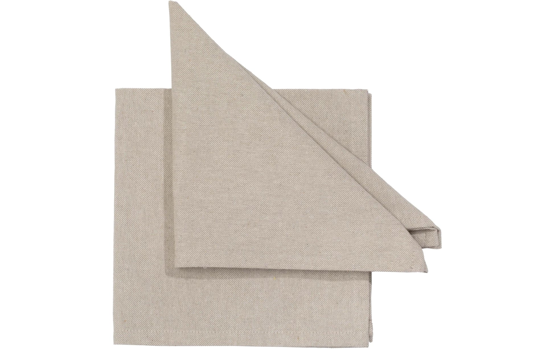 PICHLER Stoffserviette Faro Beige – 40 × 40 cm, Polyester – 6 Stück