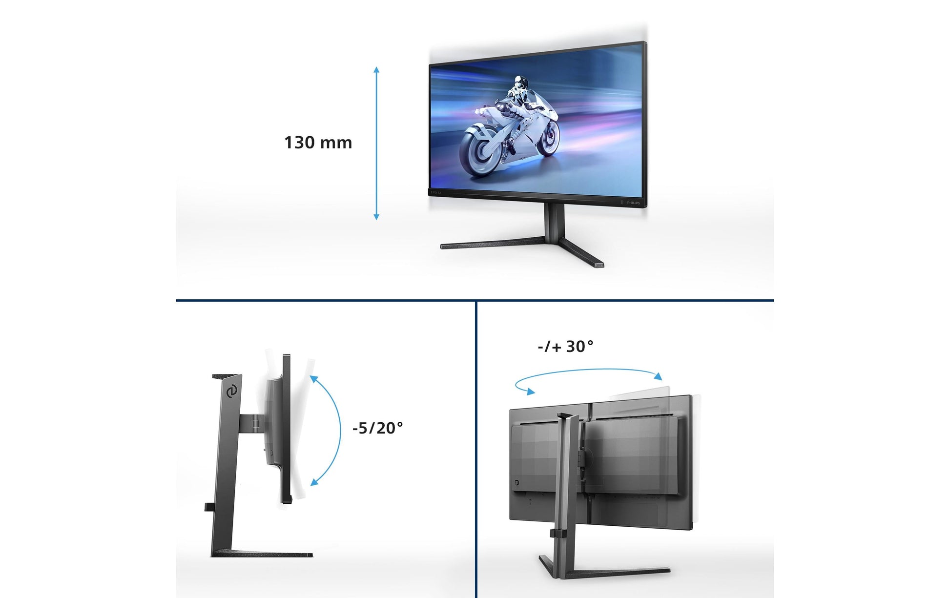 Philips 25M2N5200U/00 – Monitor, 24,5" 1920 × 1080 (Full HD), IPS, 390 Hz, 400 cd/m², Höhenverstellbar, USB-Hub