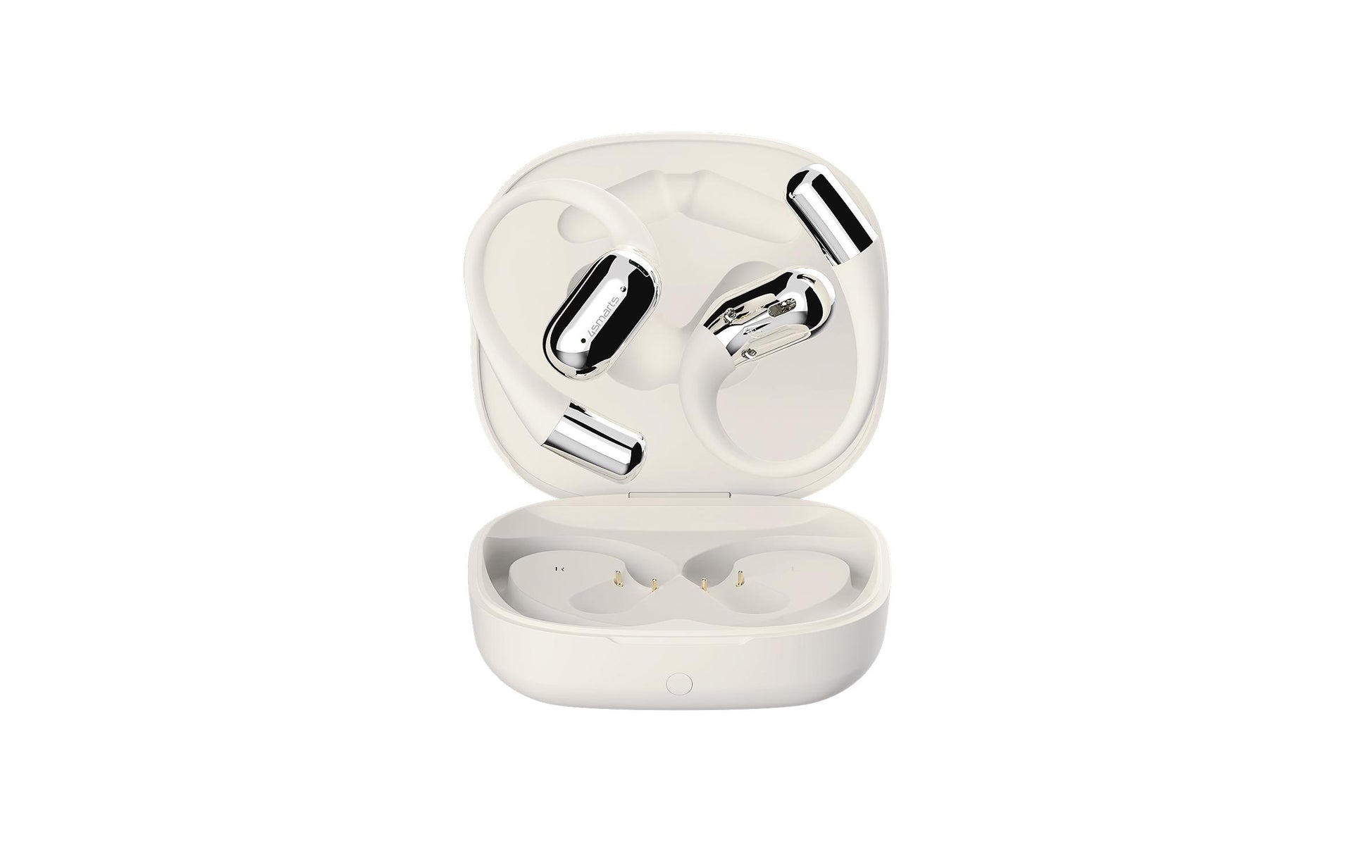 4smarts SkyBuds AI Screen – Ohrbügel-Kopfhörer – Bluetooth, mit Ladebox – Beige – bis 28 h