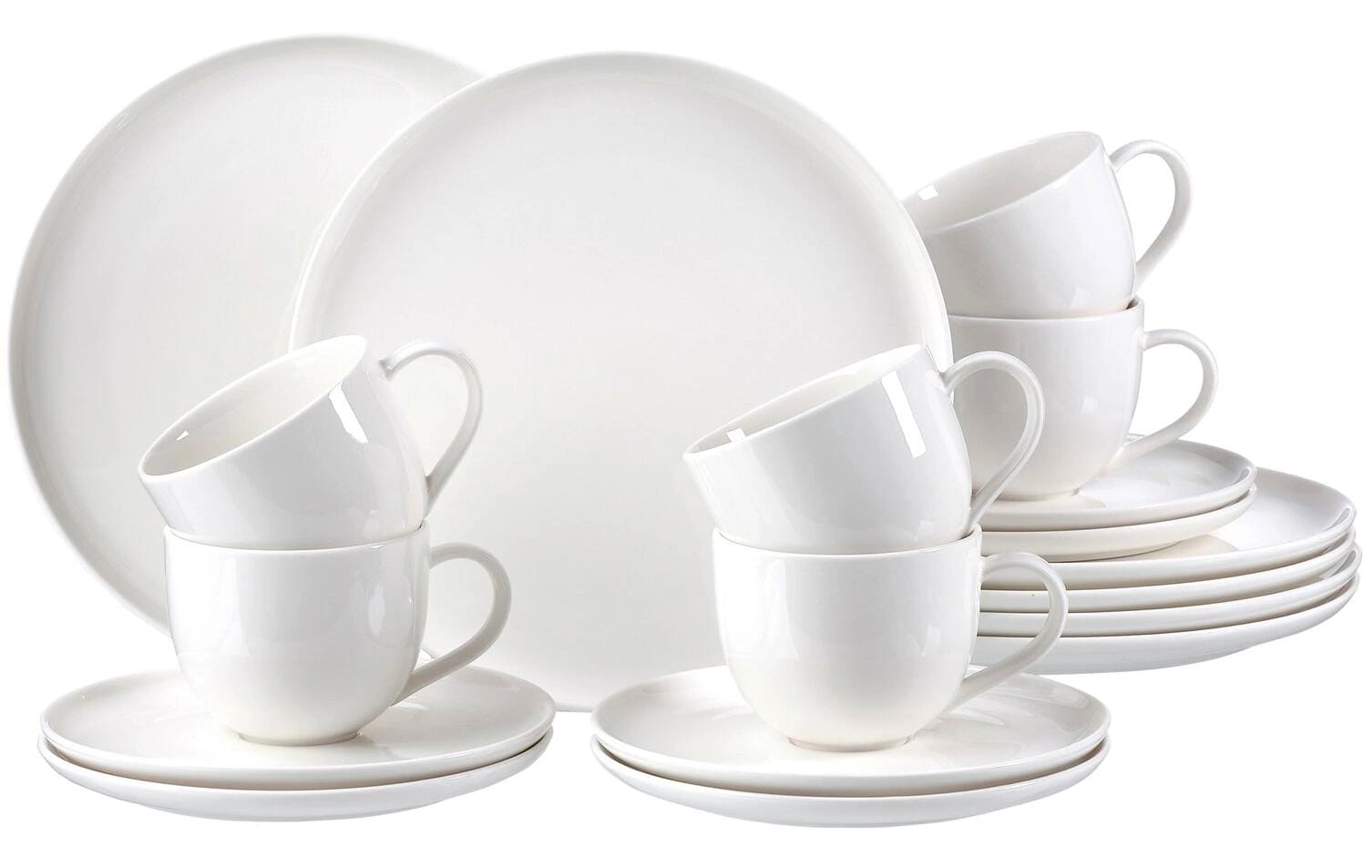 Ritzenhoff & Breker Frühstücks-Service Skagen – Porzellan, Weiss, spülmaschinenfest