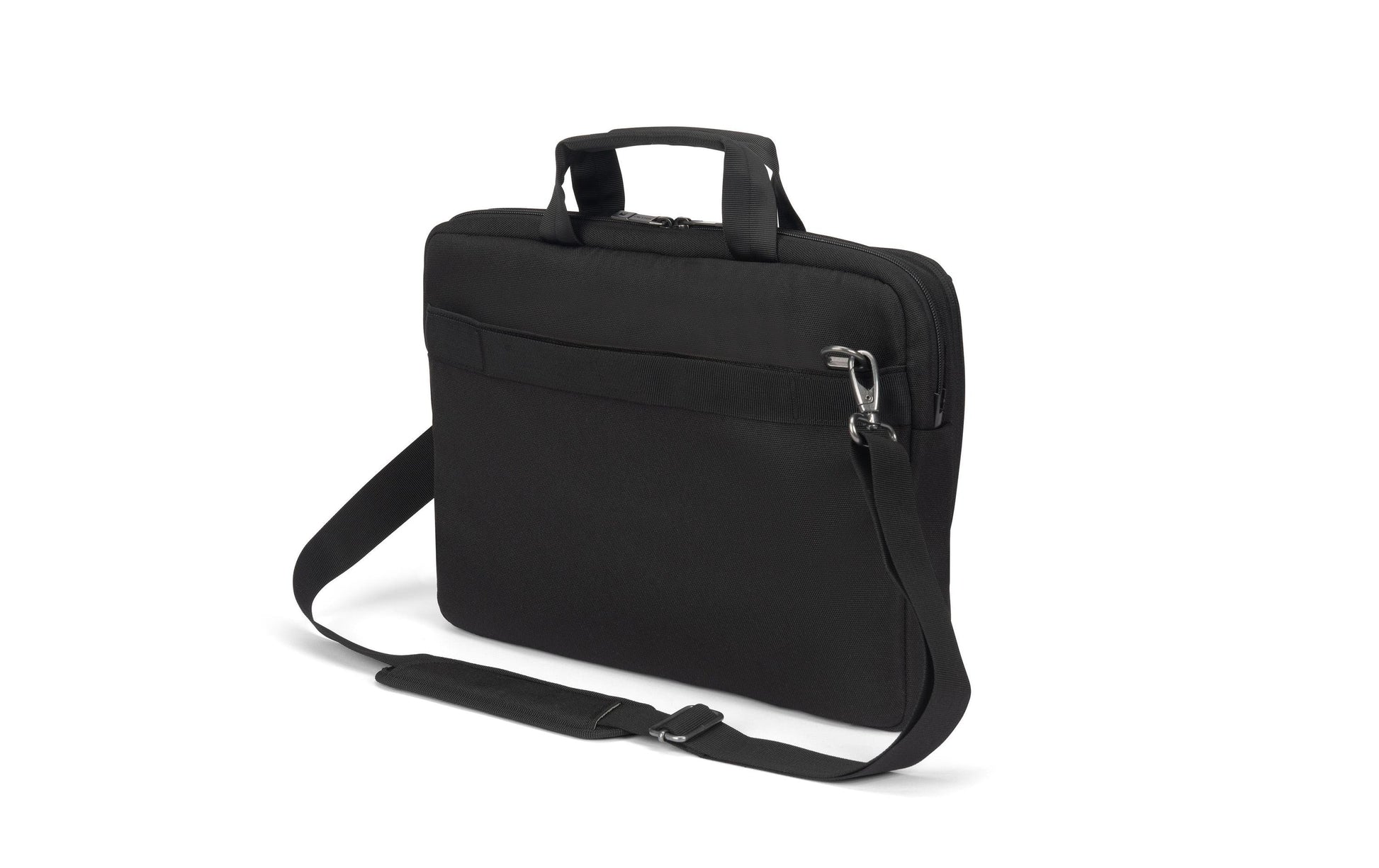 DICOTA Slim Casei FIVE Notebook-Tasche bis 14" – Trolley-Band, verschliessbar – Schwarz