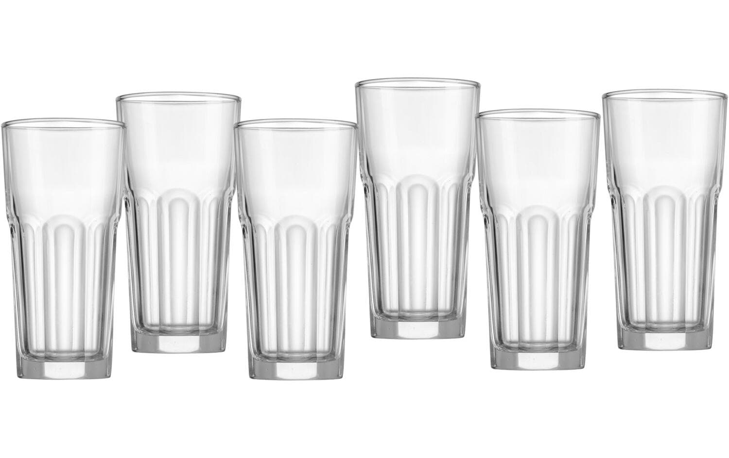Ritzenhoff & Breker Trinkgläser Riad – 6er Set, 420 ml, Glas, Transparent, spülmaschinenfest